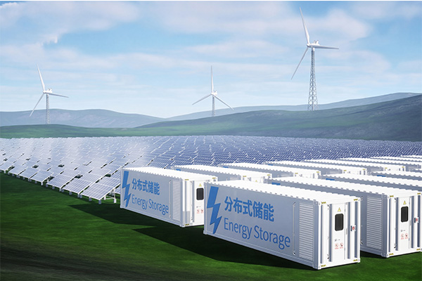 A ground-mounted solar system with battery storage